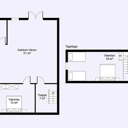 Appartement Hawbakken - Høloftet&kostalden Hjørring